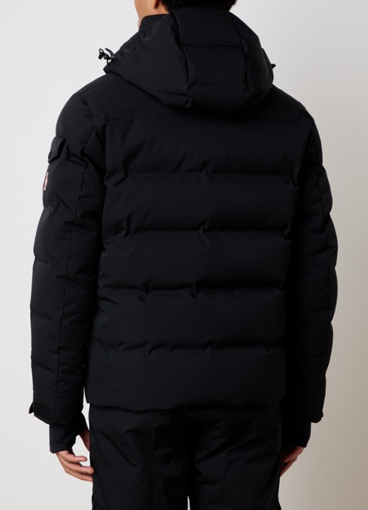 Moncler Giubotto ski-jas met donsvulling en afneembare capuchon - achterkant 4 zwart