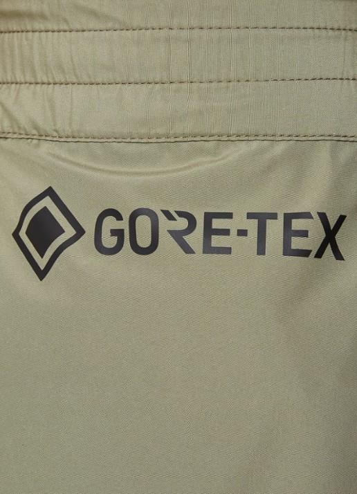 Moncler Gore-Tex tapered fit joggingbroek van softshell met ritszakken - detail 4 mosgroen