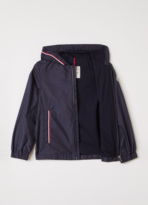 Moncler Granduc windjack met capuchon - voorkant 2 donkerblauw