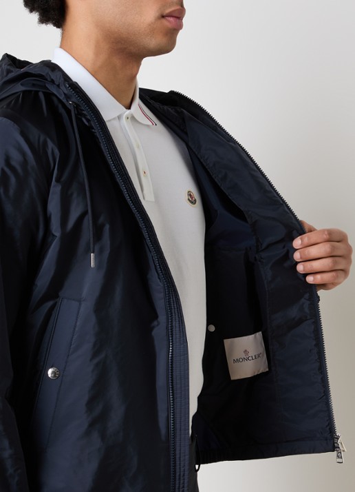 Moncler Grimpeurs windjack met capuchon en steekzakken - detail 2 donkerblauw