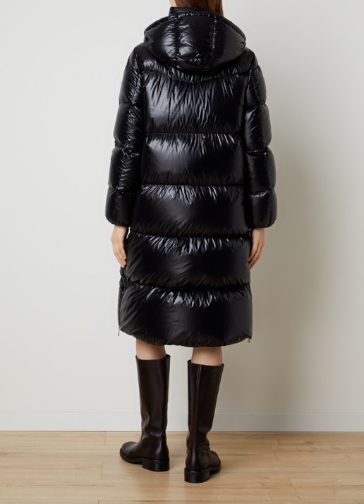 Moncler Harfang parka met steekzakken - achterkant 4 zwart