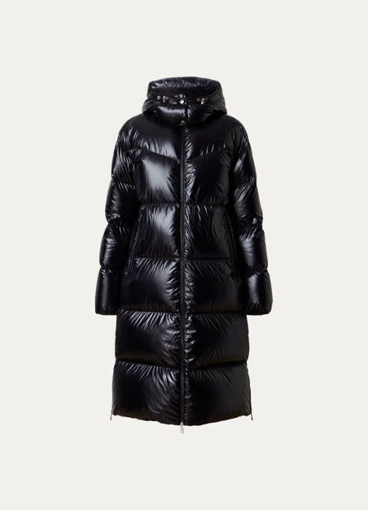 Moncler Harfang parka met steekzakken - voorkant 5 zwart