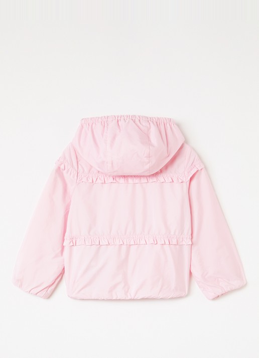 Moncler Hiti windjack met logo - achterkant 3 roze