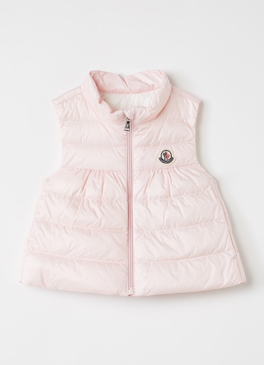 Moncler Hiva gewatteerde bodywarmer met donsvulling en logo