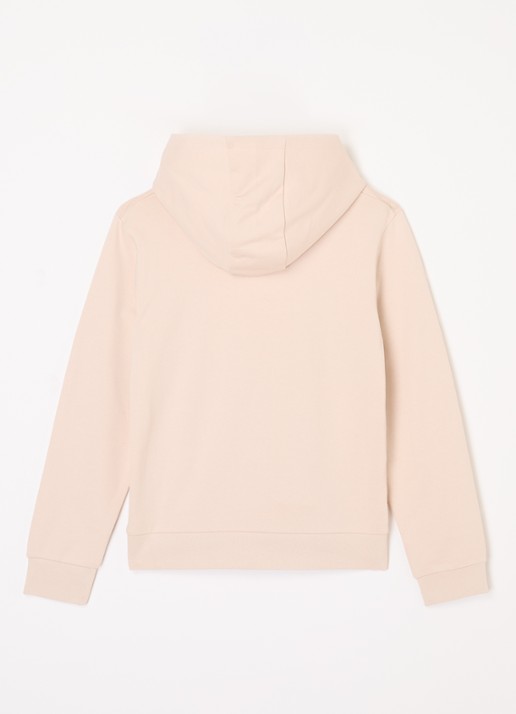 Moncler Hoodie met logoborduring - voorkant 2 oudroze