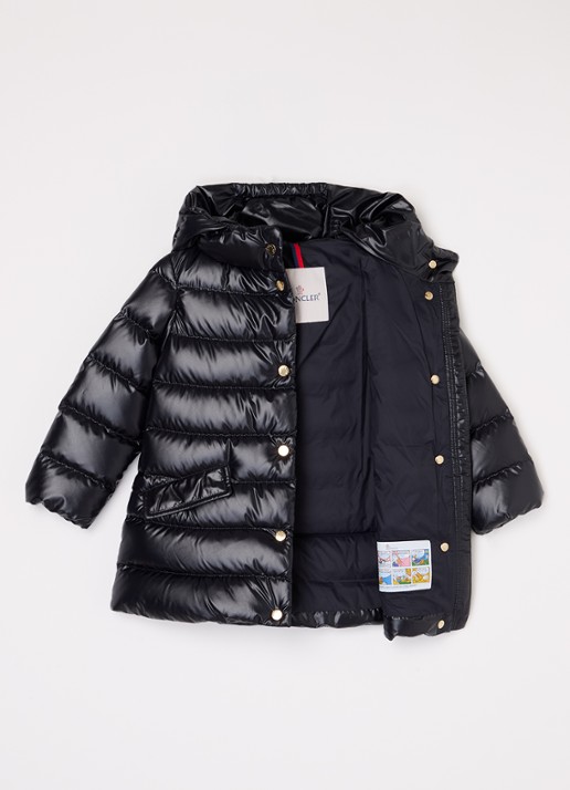 Moncler Ibida gewatteerde jas met donsvulling - voorkant 3 zwart