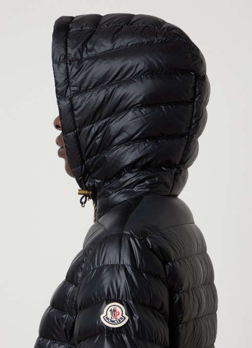 Moncler Igelhood gewatteerd jack met donsvulling en capuchon - detail 4 zwart
