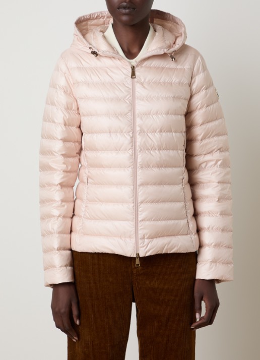Moncler Igelhood gewatteerd jack met donsvulling en capuchon - detail 3 lichtroze