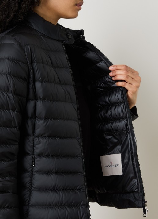 Moncler Igelle gewatteerd jack met donsvulling en ritszakken - detail 5 zwart