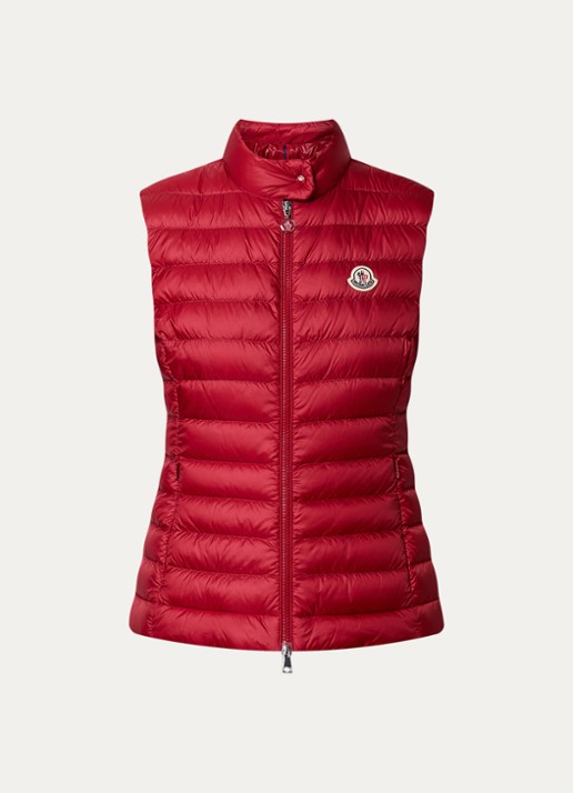 Moncler Igens gewatteerde bodywarmer met donsvulling - voorkant 2 rood