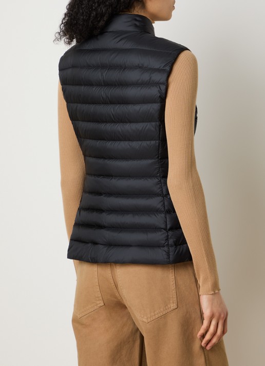 Moncler Igens gewatteerde bodywarmer met donsvulling - achterkant zwart