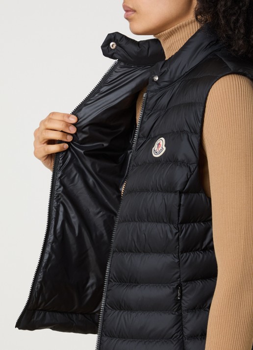 Moncler Igens gewatteerde bodywarmer met donsvulling - detail 3 zwart