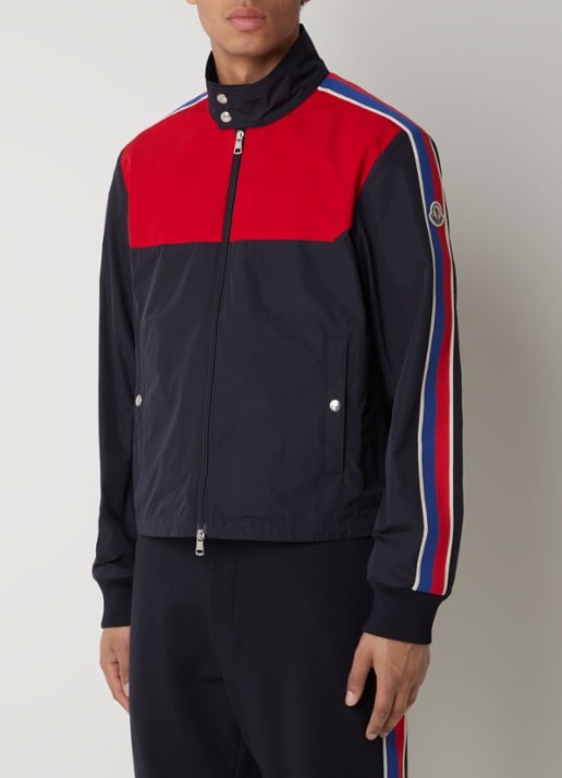 Moncler Iton jack met logoprint en streepdetail