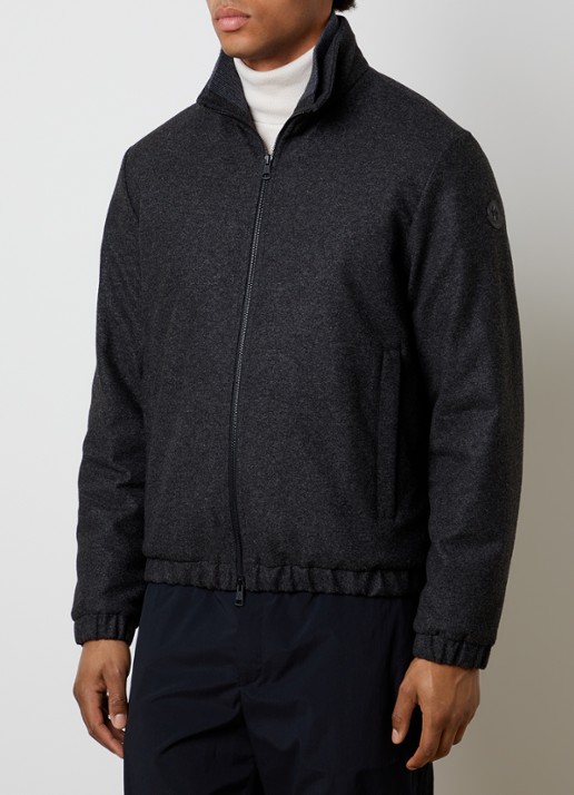 Moncler Jack in wolblend met steekzakken