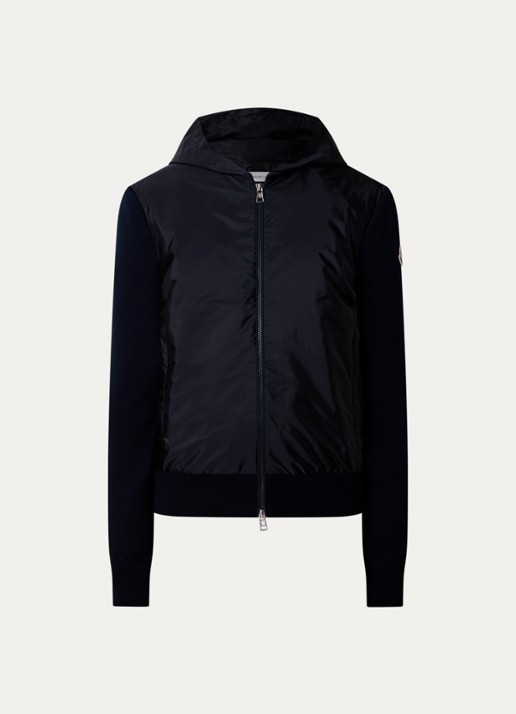 Moncler Jack met ritszakken en logo - voorkant 5 donkerblauw