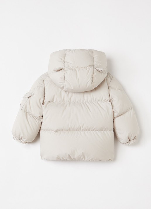 Moncler Jareth pufferjack met donsvulling - achterkant 3 ivoor