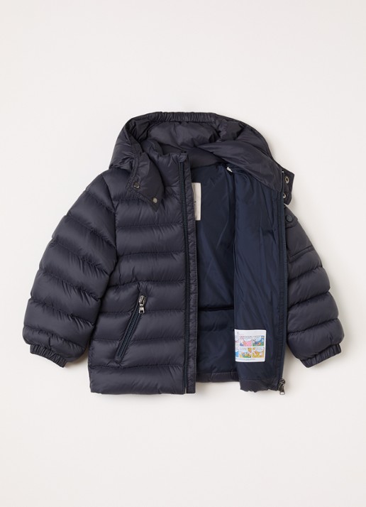 Moncler Jules puffer jack met donsvulling - voorkant 2 blauw