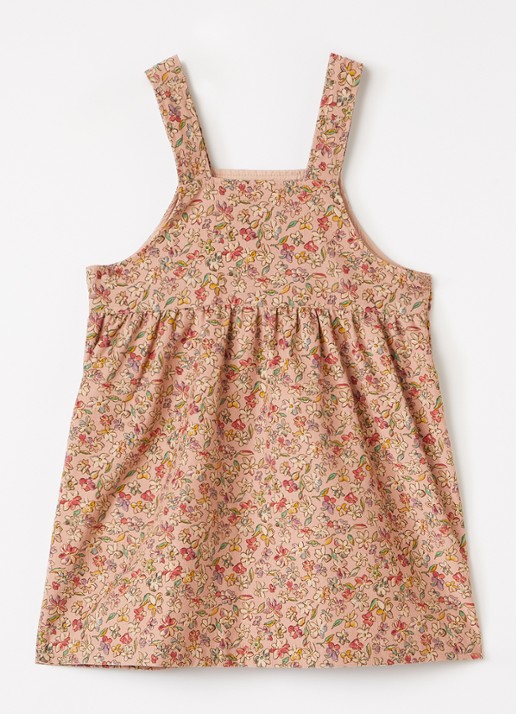 Moncler Jurk met bloemenprint - voorkant 2 roze