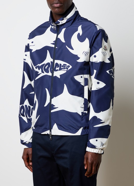 Moncler Lachat reversible jack met opbergbare capuchon