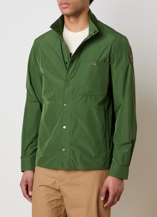 Moncler Lasca jack met steekzakken  - detail legergroen