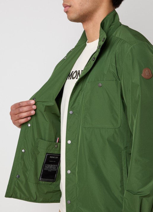 Moncler Lasca jack met steekzakken  - detail 2 legergroen