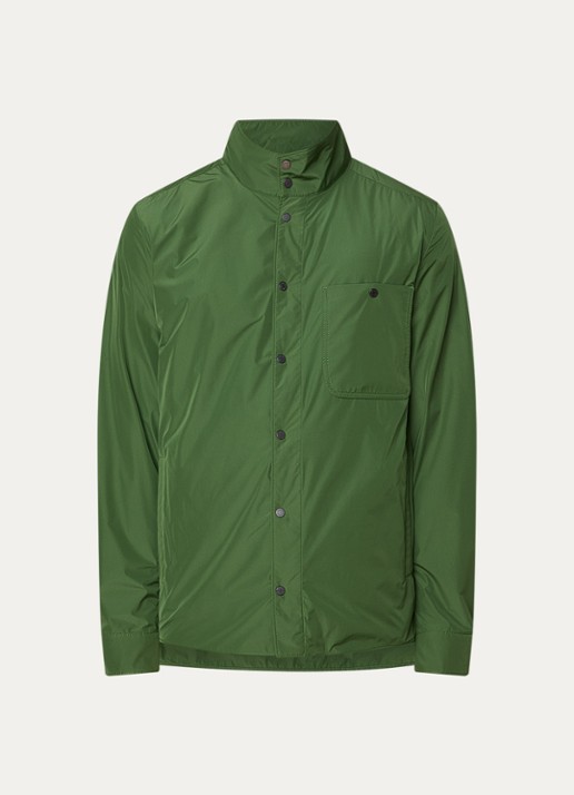 Moncler Lasca jack met steekzakken  - voorkant 4 legergroen