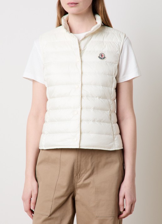 Moncler Liane gewatteerde bodywarmer met donsvulling en logo
