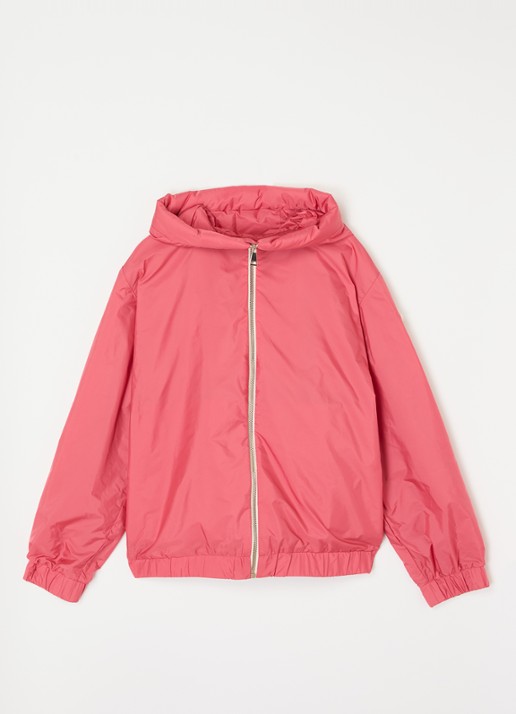 Moncler Lilianna jack met capuchon - voorkant fuchsia