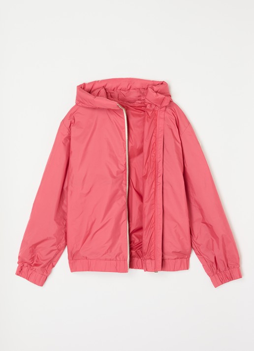 Moncler Lilianna jack met capuchon - voorkant 2 fuchsia