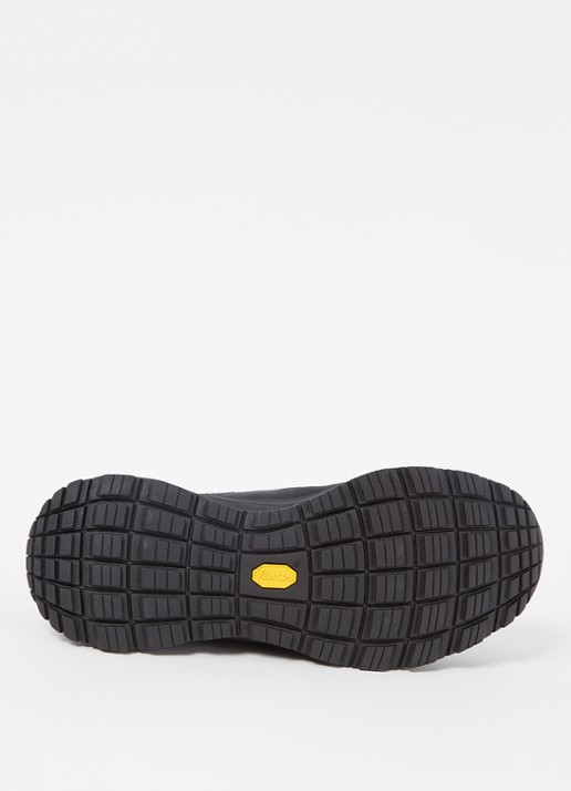 Moncler Lite Runner sneaker met leren details - detail 5 zwart