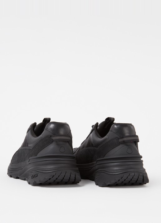 Moncler Lite Runner sneaker met mesh details - detail 2 zwart