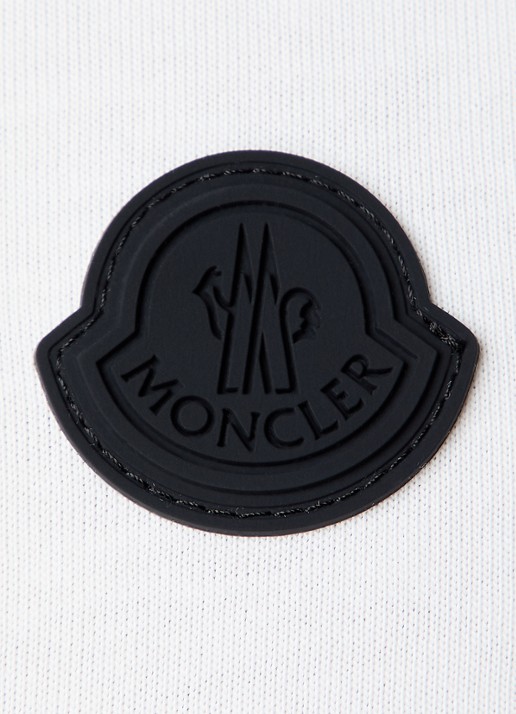 Moncler Longsleeve met logo- en backprint  - detail 5 gebroken wit