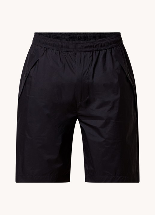 Moncler Loose fit korte broek met steekzakken - voorkant 4 zwart