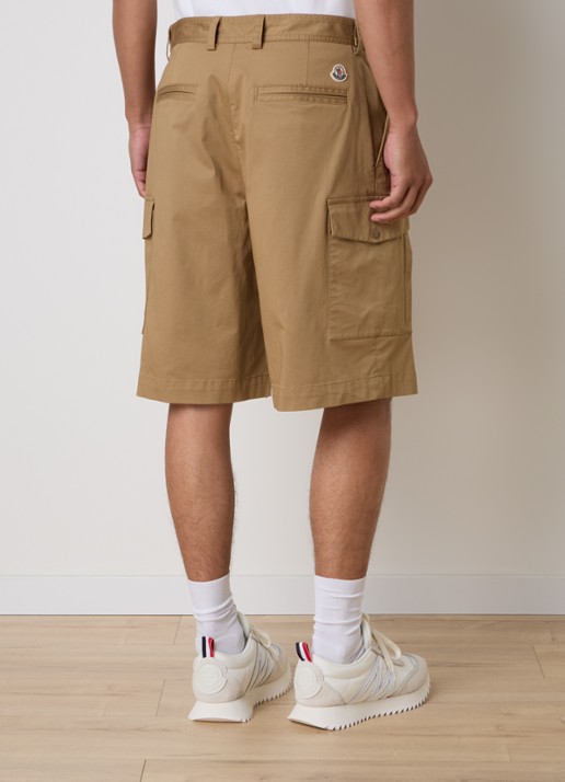Moncler Loose fit korte cargobroek met steekzakken - achterkant 5 camel