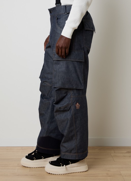 Moncler Loose fit skibroek met klepzakken - detail 4 indigo