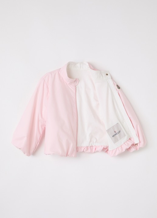 Moncler Luce jack met logo - voorkant 3 lichtroze