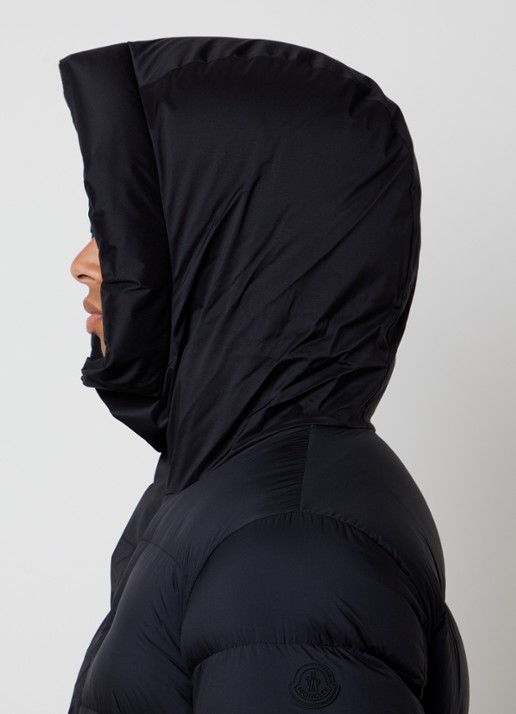 Moncler Madeira gewatteerde jas met opstaande kraag - detail 6 donkerblauw