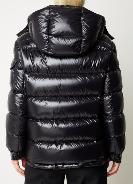 Moncler Maire puffer jas met donsvulling en afneembare capuchon - achterkant 7 zwart