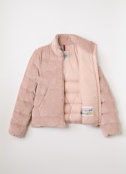 Moncler Marth puffer jack met donsvulling - voorkant 2 oudroze