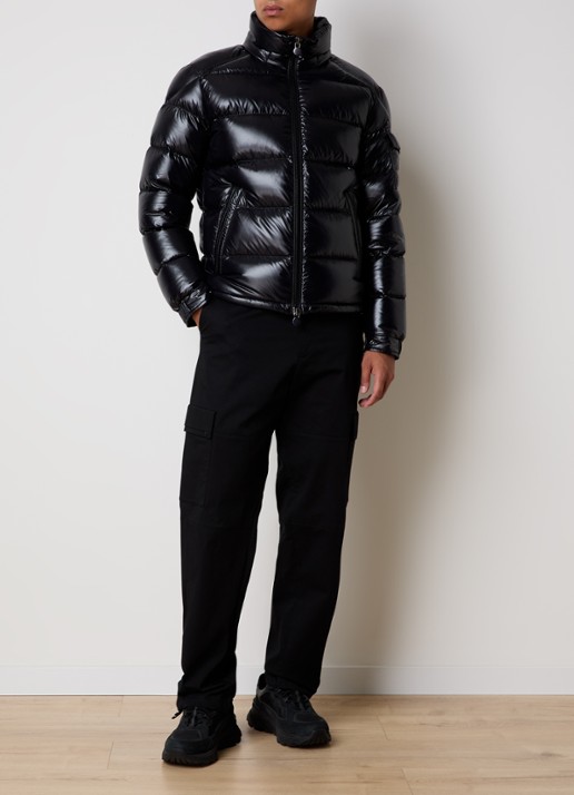 Moncler Maya pufferjas met donsvulling - voorkant 5 zwart