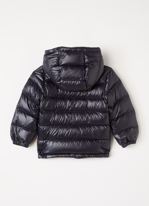Moncler Mesles pufferjack met donsvulling - achterkant donkerblauw