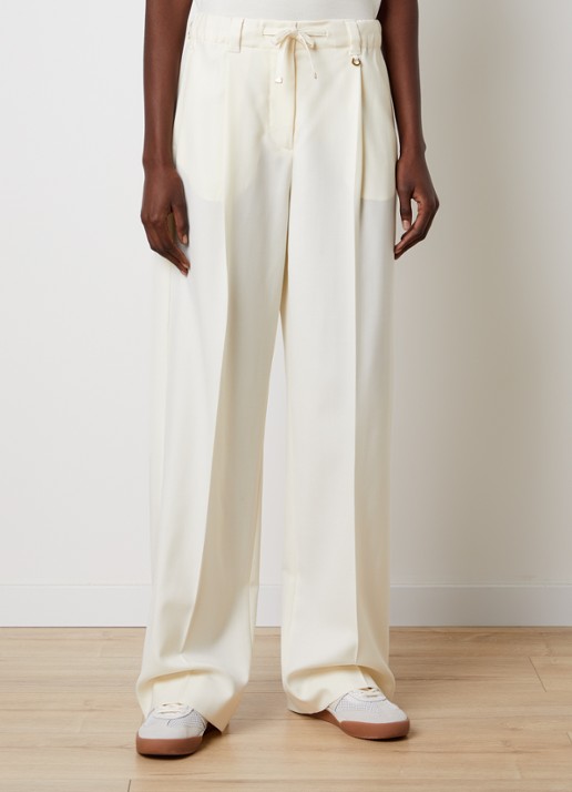 Moncler Mid waist loose fit pantalon met trekkoord en paspelzakken