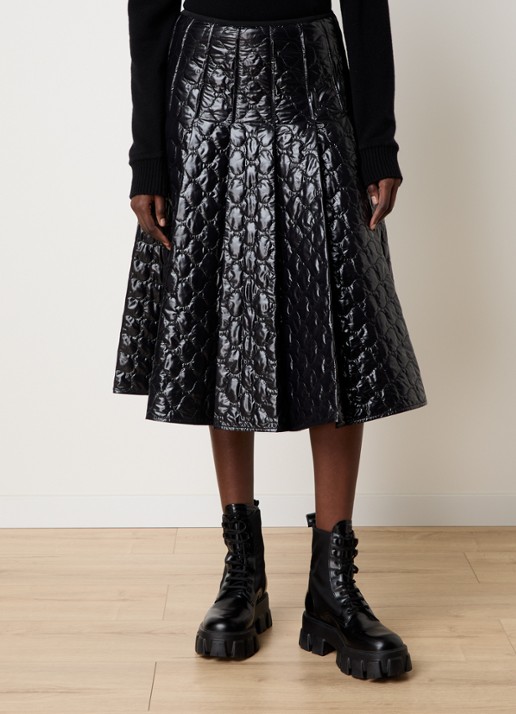 Moncler Midi rok met quilt patroon