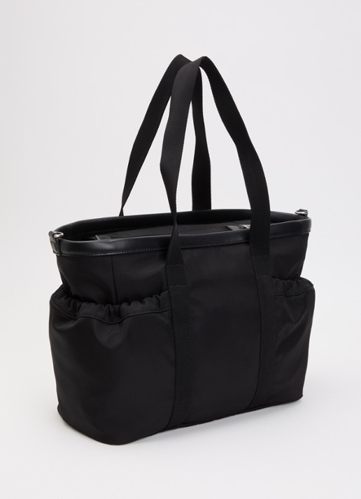 Moncler Mom-Bag met afneembare schouderriem - achterkant zwart