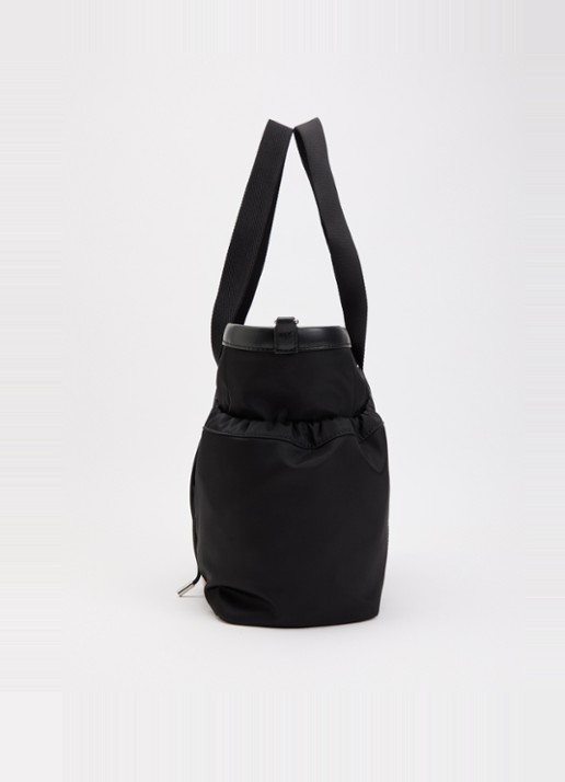 Moncler Mom-Bag met afneembare schouderriem - detail 3 zwart