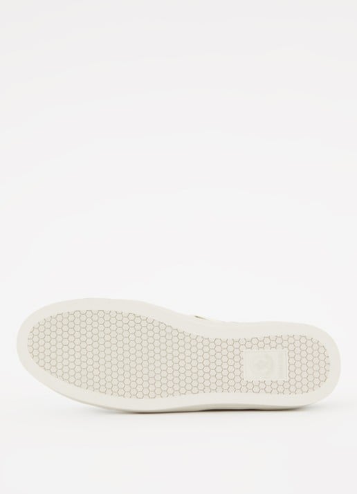 Moncler Monaco2 sneaker van suède en nubuck met logo - detail 5 donkergroen