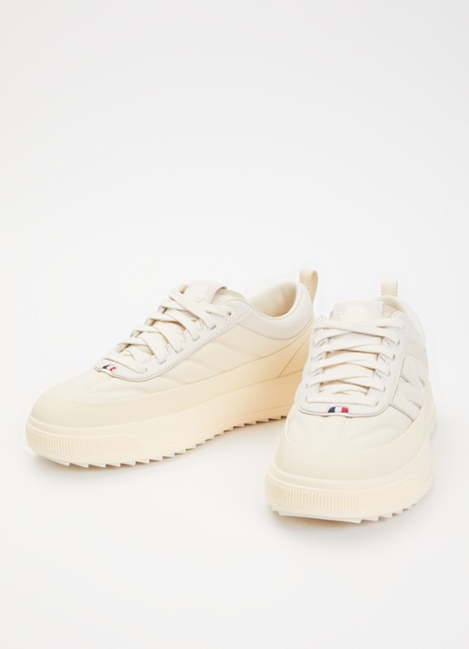 Moncler Monpulse sneaker met suède details - detail gebroken wit