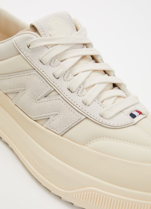 Moncler Monpulse sneaker met suède details - detail 4 gebroken wit
