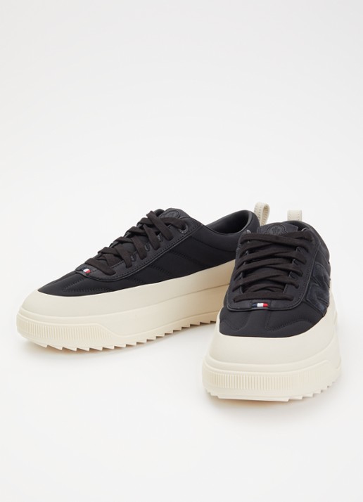 Moncler Monpulse sneaker met suède details - detail zwart