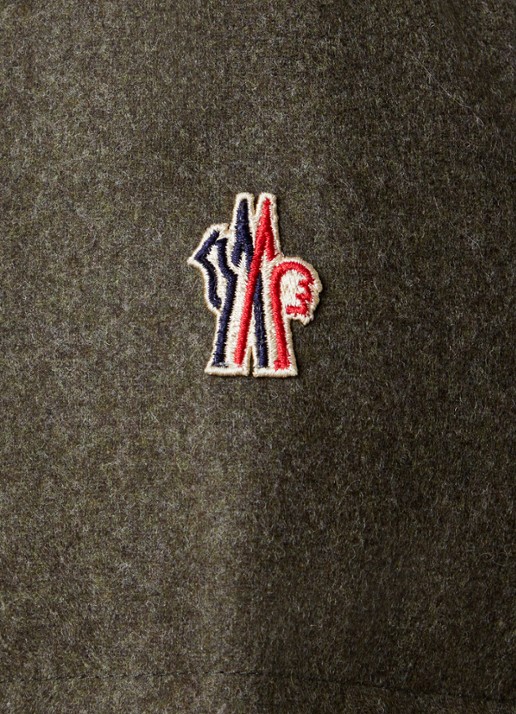 Moncler Monteain gewatteerde jas met opgestikte zakken - detail 2 donkergroen
